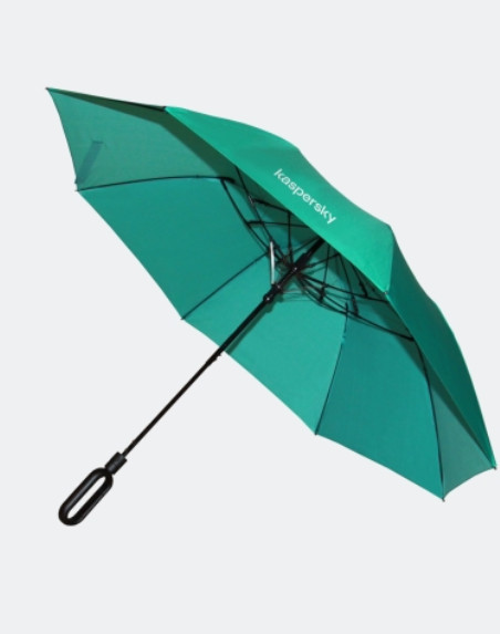 зонт с лого Лаборатории Касперского